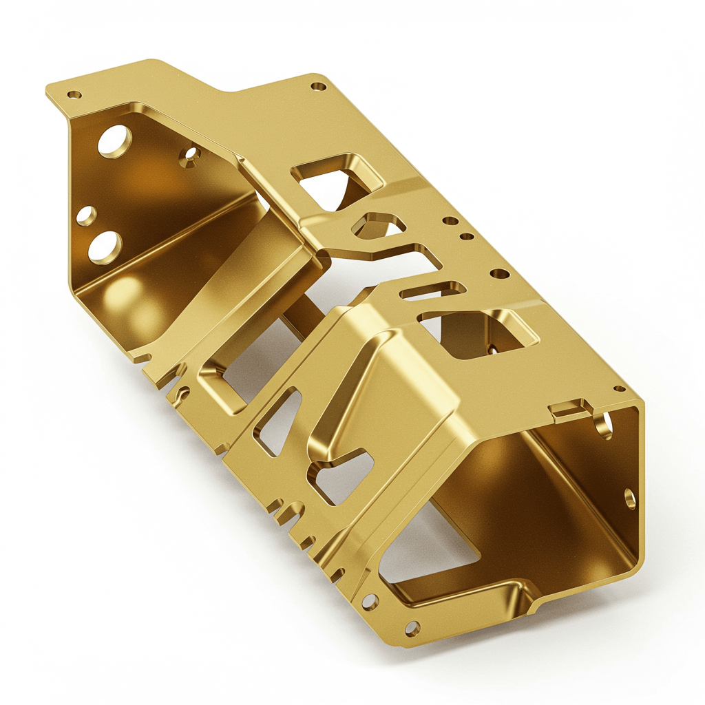 Sheet Metal Part Made of Brass