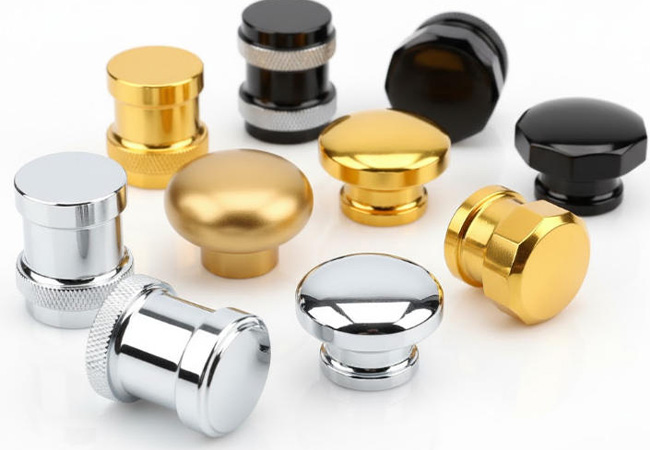 CNC Machining Knobs with Electroplating