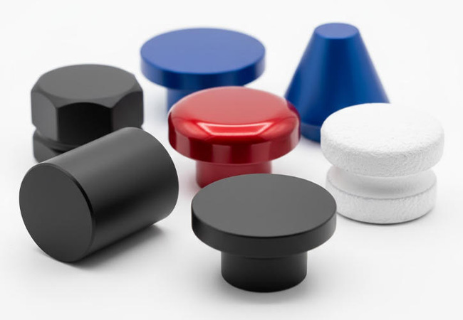 CNC Machining Knobs with Powder Coating CNC Machining Knobs with Powder Coating