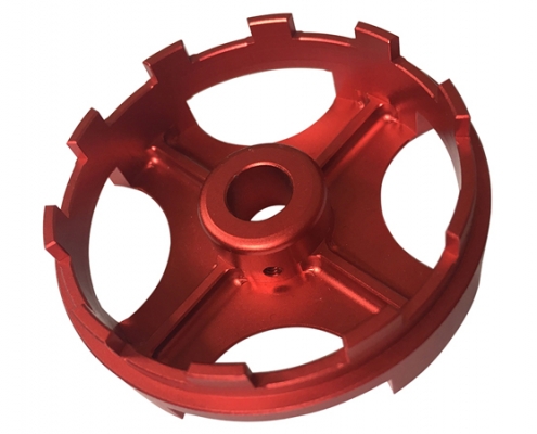 Red anodizing CNC machined parts