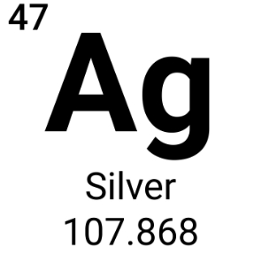 Silver periodic element atom ag symbol