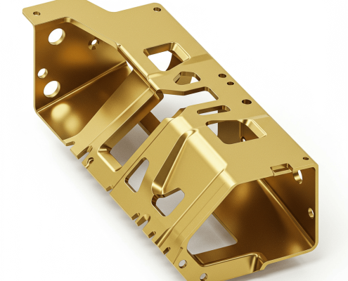 Sheet Metal Part Made of Brass