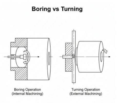 Boring vs Turning
