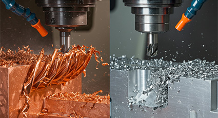 CNC Machining Copper vs Aluminum