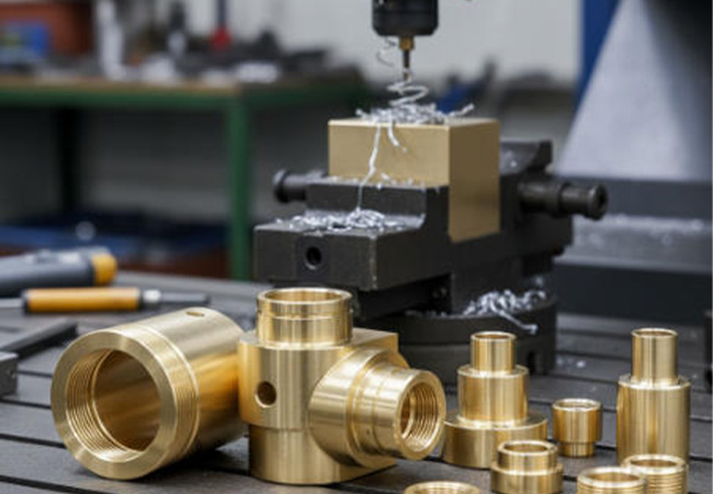CNC machined brass parts