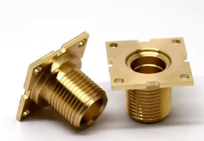 Sandblasted CNC machining brass parts