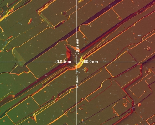 a microscopic view of a precisely CNC machining Delrin surface
