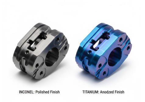 CNC Machining Inconel and Titanium Part with Surface Treatment