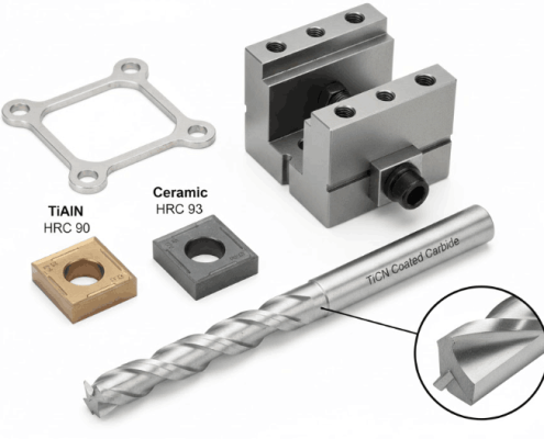904L stainless steel machining tools and setup