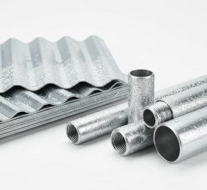 Galvanized steel with white rust