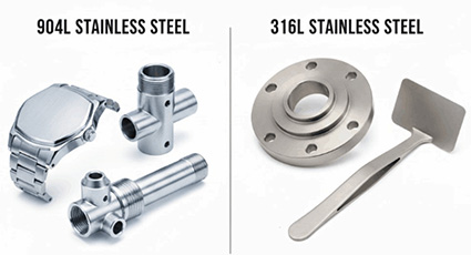 tainless steel 904l vs 316l