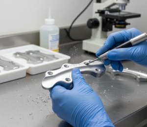 Deburring of Bone Plates