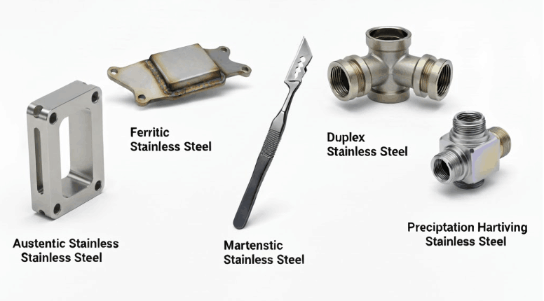 Five types of stainless steel Five types of stainless steel