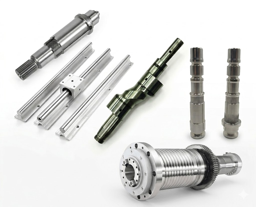 Custom CNC Machined Shafts Custom CNC Machined Shafts