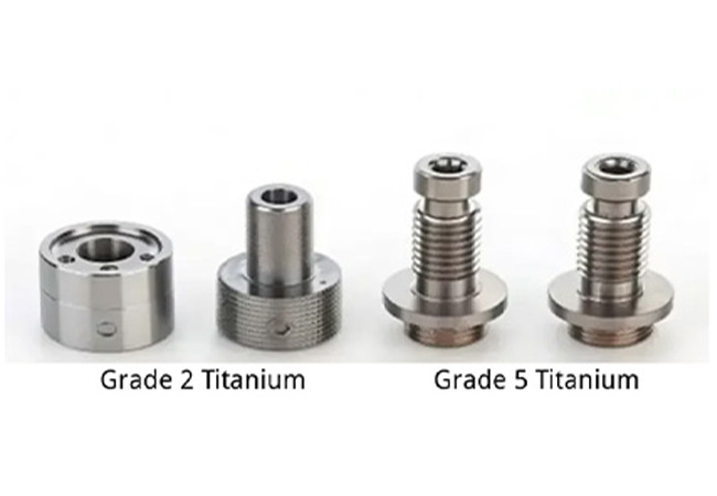 Grade 2 vs. grade 5 titanium