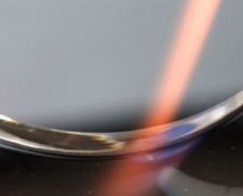 Acrylic flame polishing