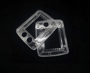 CNC machined clear acrylic enclosure