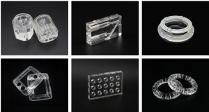 Custom CNC machined acrylic components