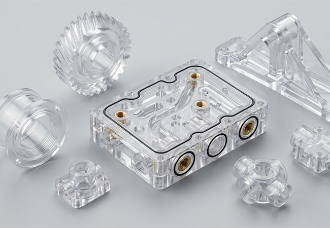 Precision CNC machined PC parts