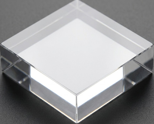 polished acrylic optical clarity surface