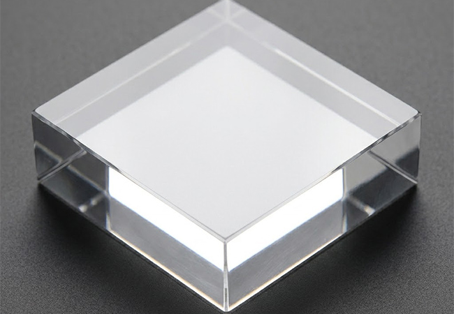 polished acrylic optical clarity surface