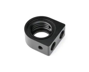 CNC Machined Polypropylene Threaded Fitting Block
