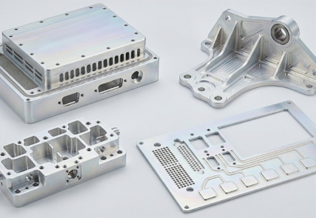 Aluminum cnc parts with chromate coating (RoHS-compliant) Aluminum cnc parts with chromate coating (RoHS-compliant)