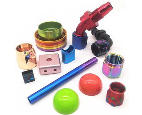 Color Anodized CNC aluminum prototypes