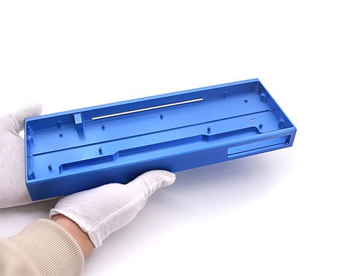 Custom anodized aluminium mechanical keyboard shell