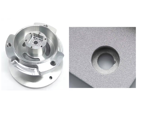 Sandblasted CNC aluminum prototypes