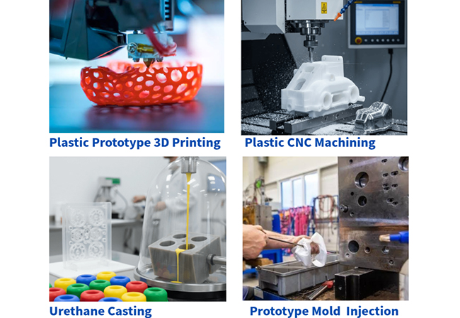Plastic prototype manufacturing methods