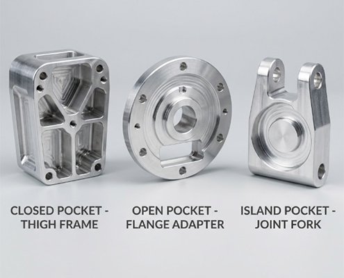 3 types of pocket in cnc robotic parts