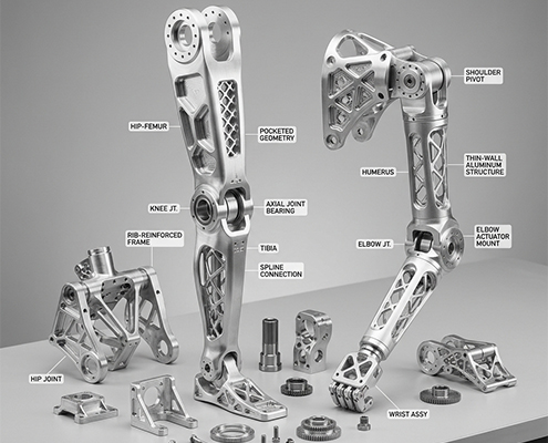 CNC machining structural frames and skeletal connections parts