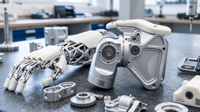 Precision aluminum humanoid robot joints