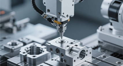 Precision robotic parts machining