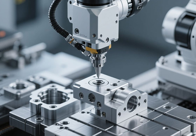 Precision robotic parts machining
