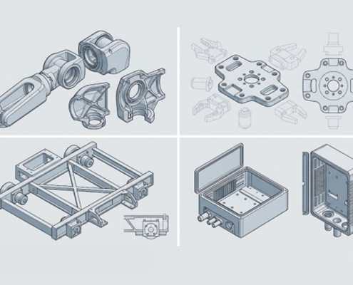 Thin-wall and structural robotic components